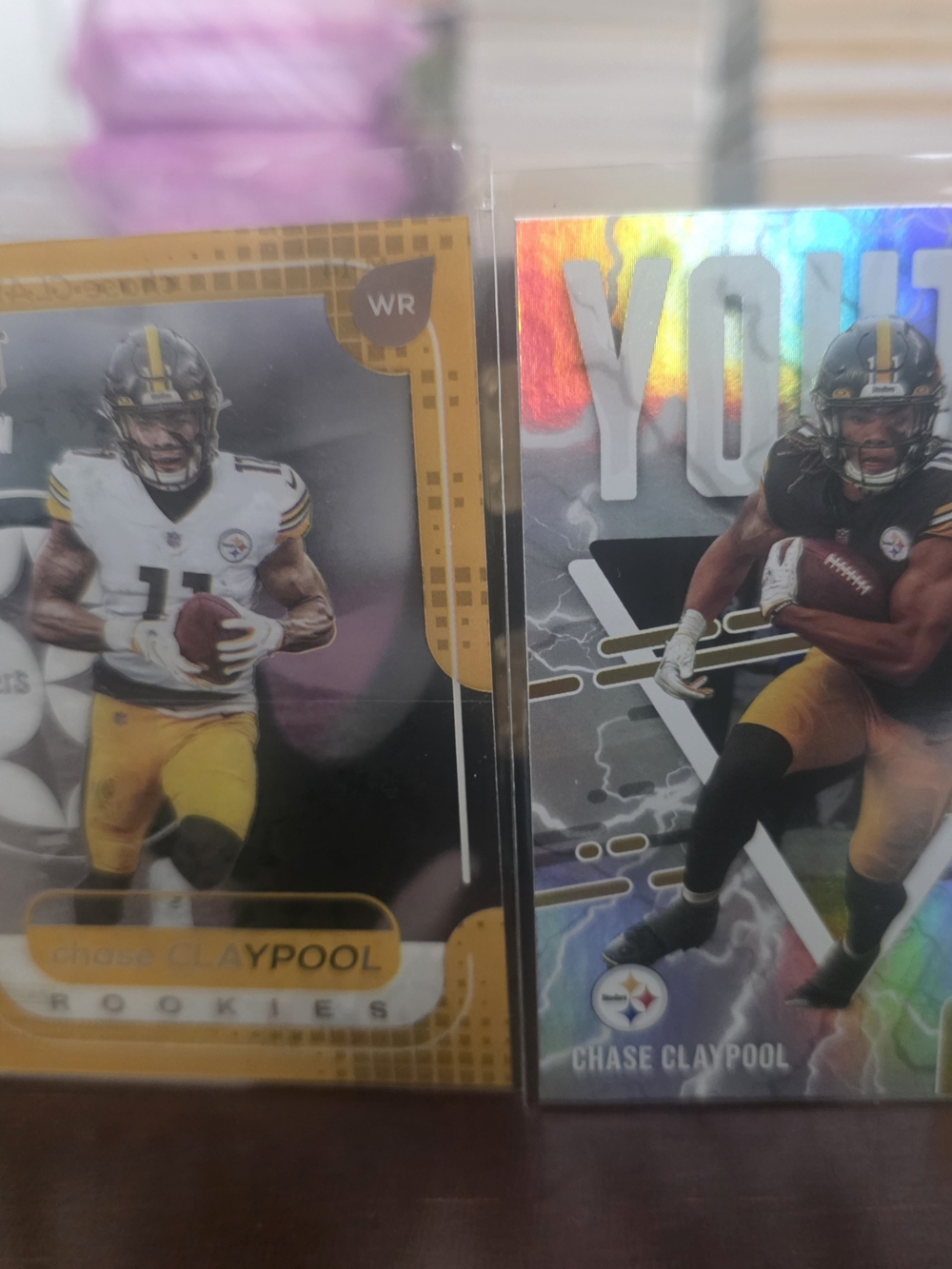 Chase Claypool Pittsburgh Steelers Football Rookie (2) Card Lot - Black & Gold